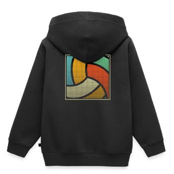 Volley-ball Volley-ball - Sweat Premium à capuche enfant bio - noir - Dos - AI Model Kid Male (0cm)