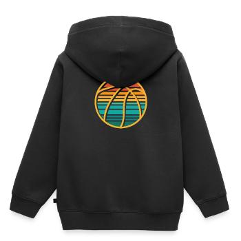 Basketball Basketballer - Kinder Premium Organic Hoodie - Schwarz - Hinten - AI Model Kid Male (0cm)