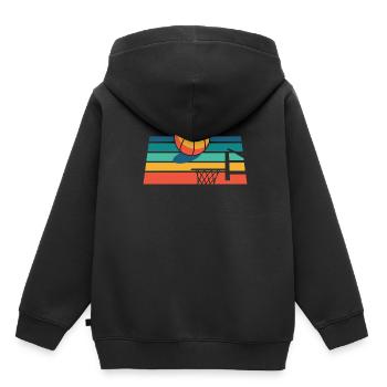 Basketball Basketballer - Kinder Premium Organic Hoodie - Schwarz - Hinten - AI Model Kid Male (0cm)