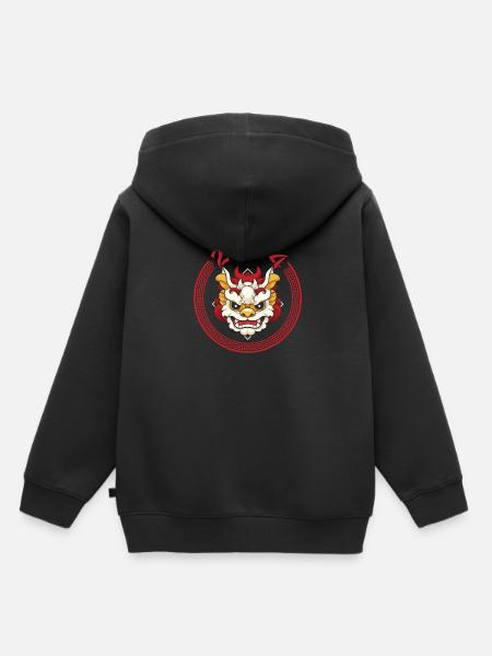 Jahr Des Drachen 2024 - Kinder Premium Organic Hoodie - Schwarz