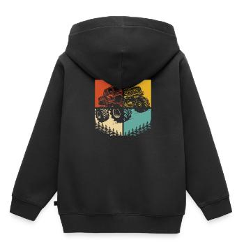Monster Truck - Sweat Premium à capuche enfant bio - noir - Dos - AI Model Kid Male (0cm)