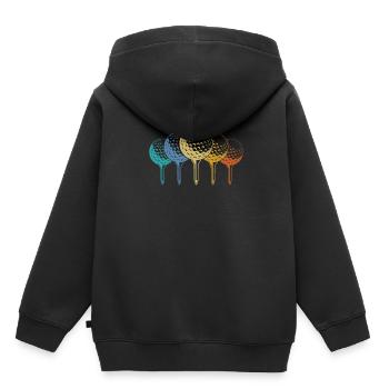 Golf Golfer Golfen - Kinder Premium Organic Hoodie - Schwarz - Hinten - AI Model Kid Male (0cm)