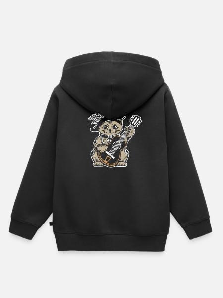 Akustikgitarre - Kinder Premium Organic Hoodie - Schwarz