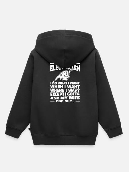 Elektriker Elektroniker - Kinder Premium Organic Hoodie - Schwarz
