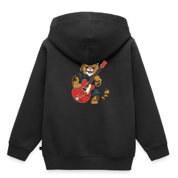 E Gitarre Elektrogitarre - Kinder Premium Organic Hoodie - Schwarz - Hinten - AI Model Kid Male (0cm)