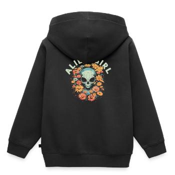 Alien Außerirdischer Alien Girl - Sweat Premium à capuche enfant bio - noir - Dos - AI Model Kid Male (0cm)