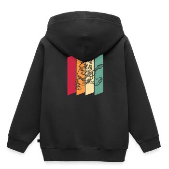 E Gitarre Elektrogitarre - Kinder Premium Organic Hoodie - Schwarz - Hinten - AI Model Kid Male (0cm)