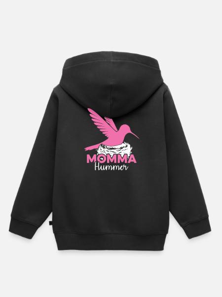 Kolibri Kolibri Mama - Kinder Premium Organic Hoodie - Schwarz