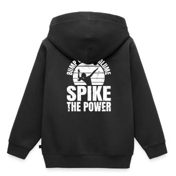 Volley-ball Volley-ball - Sweat Premium à capuche enfant bio - noir - Dos - AI Model Kid Male (0cm)