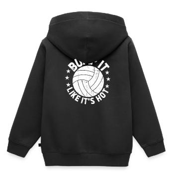 Volley-ball Volley-ball - Sweat Premium à capuche enfant bio - noir - Dos - AI Model Kid Male (0cm)