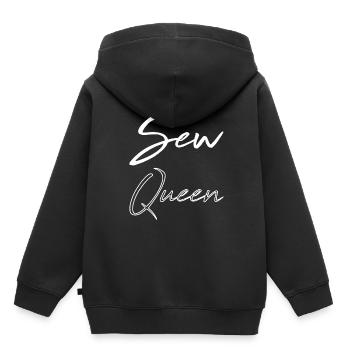 Machine à coudre Machine à coudre - Sweat Premium à capuche enfant bio - noir - Dos - AI Model Kid Male (0cm)