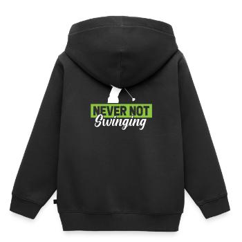 Golf Golfer Golfen - Kinder Premium Organic Hoodie - Schwarz - Hinten - AI Model Kid Male (0cm)