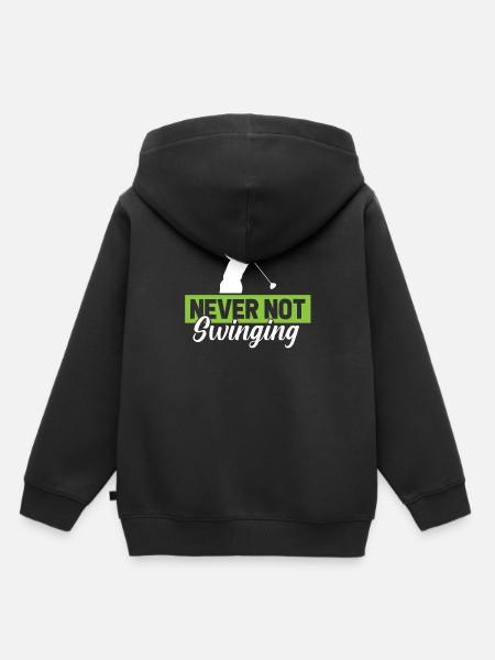 Golf Golfer Golfen - Kinder Premium Organic Hoodie - Schwarz