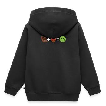 Chocolat Chocolat - Sweat Premium à capuche enfant bio - noir - Dos - AI Model Kid Male (0cm)