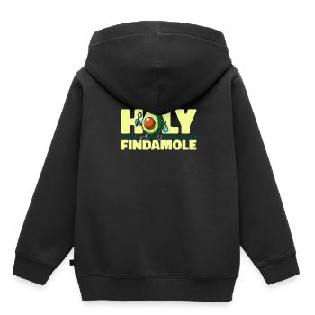 Médecin légiste Avocat Holy Findamole - Sweat Premium à capuche enfant bio - noir - Dos - AI Model Kid Male (0cm)