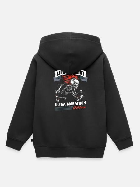 Ultramarathon - Kinder Premium Organic Hoodie - Schwarz