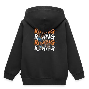 Bmx Bmx Biker - Kids Premium Organic Hoodie - black - Back - AI Model Kid Male (0cm)