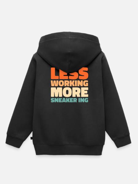 Sneakers - Kinder Premium Organic Hoodie - Schwarz
