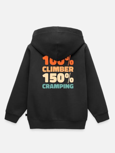 Klettern Kletterer - Kinder Premium Organic Hoodie - Schwarz