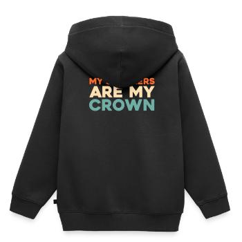 Sneakers - Kids Premium Organic Hoodie - black - Back - AI Model Kid Male (0cm)