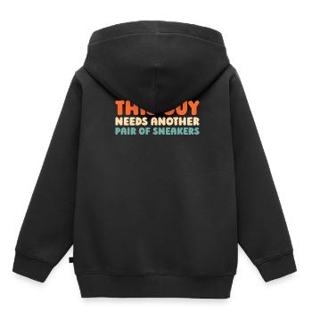 Sneakers - Kids Premium Organic Hoodie - black - Back - AI Model Kid Male (0cm)