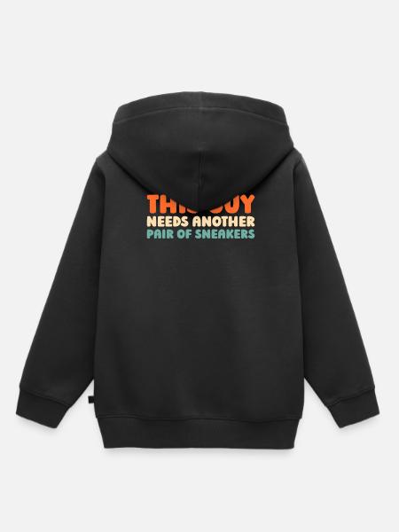 Sneakers - Kinder Premium Organic Hoodie - Schwarz