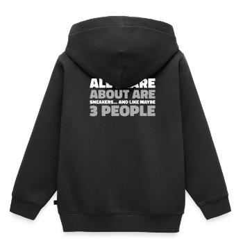 Sneakers - Kids Premium Organic Hoodie - black - Back - AI Model Kid Male (0cm)