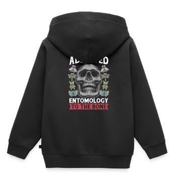 Entomologie Entomologiste Crâne d’Insecte - Sweat Premium à capuche enfant bio - noir - Dos - AI Model Kid Male (0cm)