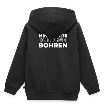 Zahnarzt Dentist Mir Reichts Ich Geh Bohren - Kinder Premium Organic Hoodie - Schwarz - Hinten - AI Model Kid Male (0cm)