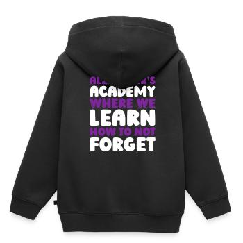 Maladie d’Alzheimer - Sweat Premium à capuche enfant bio - noir - Dos - AI Model Kid Male (0cm)
