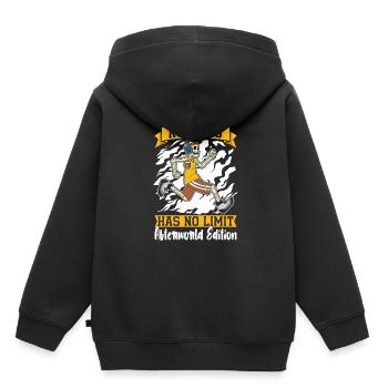 Runner Jogger Runner Running Skeleton - Kids Premium Organic Hoodie - black - Back - AI Model Kid Male (0cm)