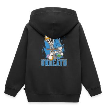 Billard Undeath - Sweat Premium à capuche enfant bio - noir - Dos - AI Model Kid Male (0cm)