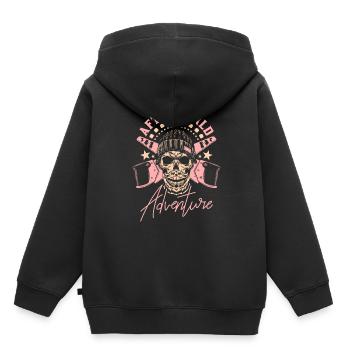Charpentier Charpentier Charpentier Crâne de charpentier - Sweat Premium à capuche enfant bio - noir - Dos - AI Model Kid Male (0cm)