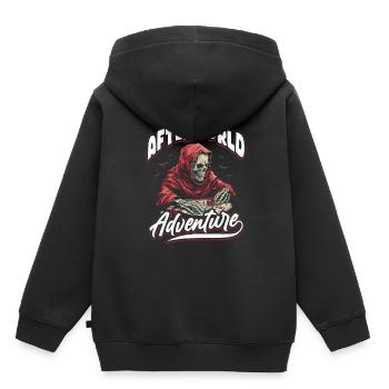 Jeu de société Jeu de société Squelette - Sweat Premium à capuche enfant bio - noir - Dos - AI Model Kid Male (0cm)