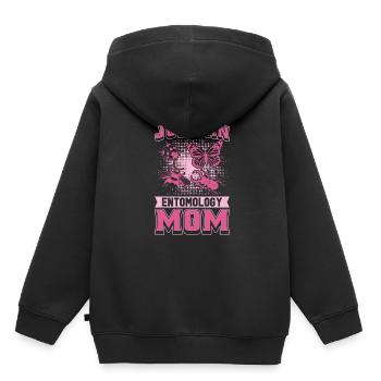 Entomologie Entomologiste Insecte Mère - Sweat Premium à capuche enfant bio - noir - Dos - AI Model Kid Male (0cm)