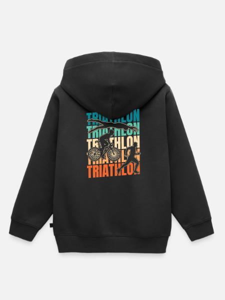 Triathlon Triathlet - Kinder Premium Organic Hoodie - Schwarz