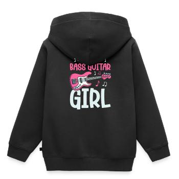 Bassist Bass Gitarre Basser - Kinder Premium Organic Hoodie - Schwarz - Hinten - AI Model Kid Male (0cm)
