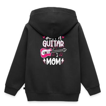 E Gitarre Elektrogitarre Mutter - Kinder Premium Organic Hoodie - Schwarz - Hinten - AI Model Kid Male (0cm)