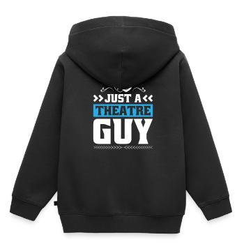 Acteur de théâtre Juste un gars de théâtre - Sweat Premium à capuche enfant bio - noir - Dos - AI Model Kid Male (0cm)