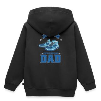 Ultramarathon Just An Ultra Marathon Dad - Kinder Premium Organic Hoodie - Schwarz - Hinten - AI Model Kid Male (0cm)