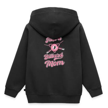 Billard Just A Billiard Mom - Sweat Premium à capuche enfant bio - noir - Dos - AI Model Kid Male (0cm)