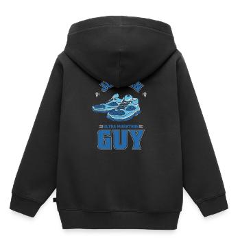 Ultramarathon Just An Ultra Marathon Guy - Kinder Premium Organic Hoodie - Schwarz - Hinten - AI Model Kid Male (0cm)