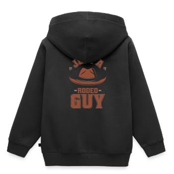 Rodeo Bullenreiten Just A Rodeo Guy - Kinder Premium Organic Hoodie - Schwarz - Hinten - AI Model Kid Male (0cm)
