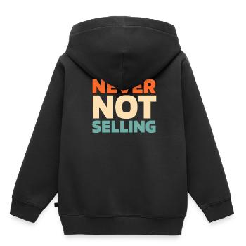 Immobilienmakler - Kinder Premium Organic Hoodie - Schwarz - Hinten - AI Model Kid Male (0cm)