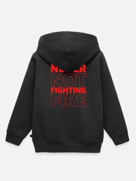 Feuerwehrmann - Kinder Premium Organic Hoodie - Schwarz