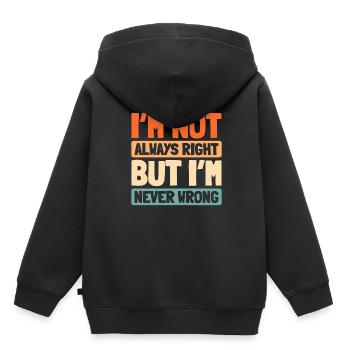 Schwarzer Humor Funny Quote Saying - Kinder Premium Organic Hoodie - Schwarz - Hinten - AI Model Kid Male (0cm)