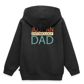 Entomologie Entomologiste Insecte - Sweat Premium à capuche enfant bio - noir - Dos - AI Model Kid Male (0cm)