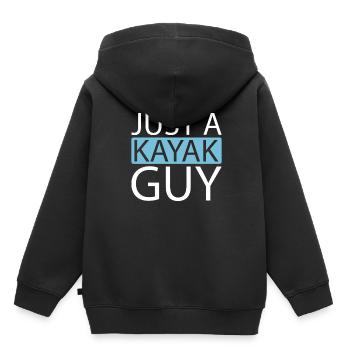 Kajaker Just A Kayak Guy - Kinder Premium Organic Hoodie - Schwarz - Hinten - AI Model Kid Male (0cm)