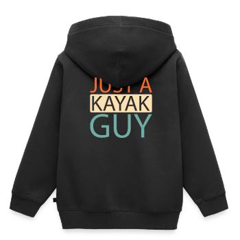 Kajaker Just A Kayak Guy - Kinder Premium Organic Hoodie - Schwarz - Hinten - AI Model Kid Male (0cm)