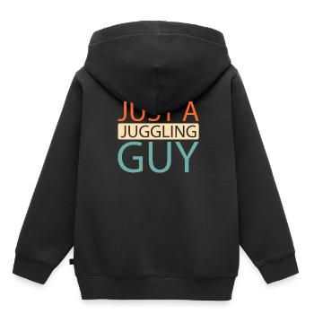 Jongleur Jongleur Juste Un Jongleur - Sweat Premium à capuche enfant bio - noir - Dos - AI Model Kid Male (0cm)